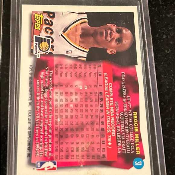 Reggie Miller NBA Basketball Trading Cards (2) - Picture 5 of 5